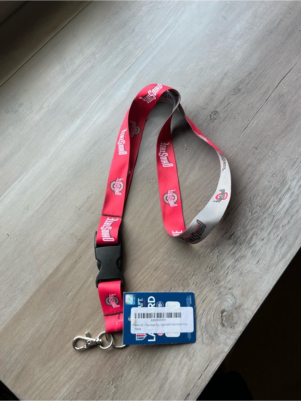 Ohio State Red & Gray Lanyard NWT